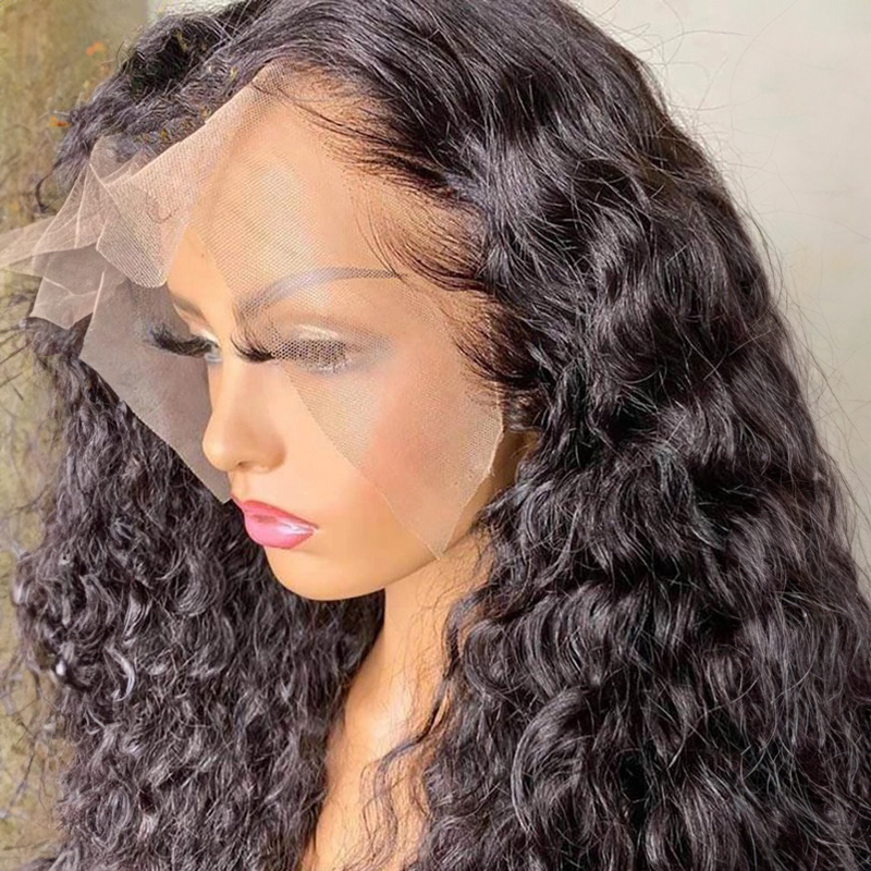 360 HD Dentelle Perruque Vierge Cheveux Humains 360 Perruque Vague Profonde Avec Des Cheveux De Bébé