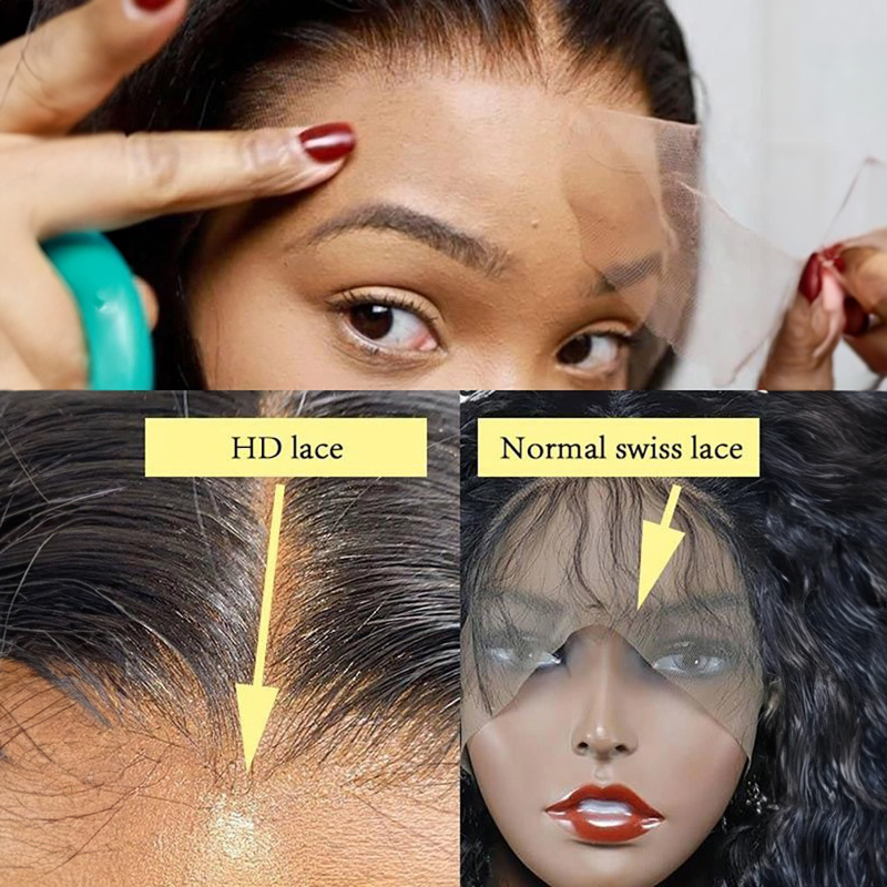 360 HD Dentelle Perruque Vierge Cheveux Humains 360 Perruque Vague Profonde Avec Des Cheveux De Bébé