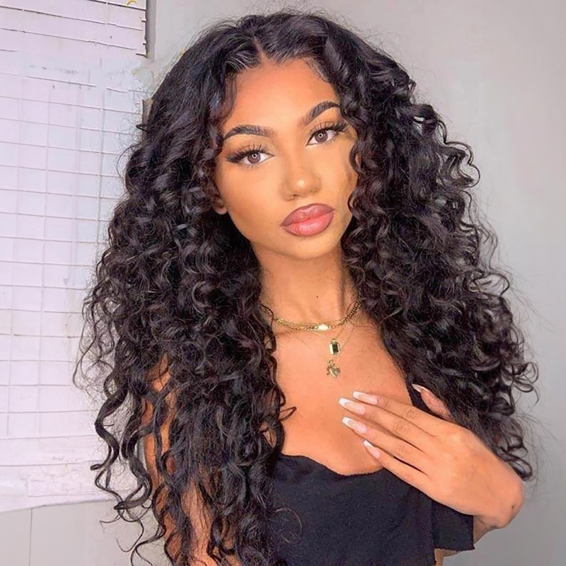 360 HD Lace Wig Virgin Human Hair 360 Wig Deep Wave With Baby Hair