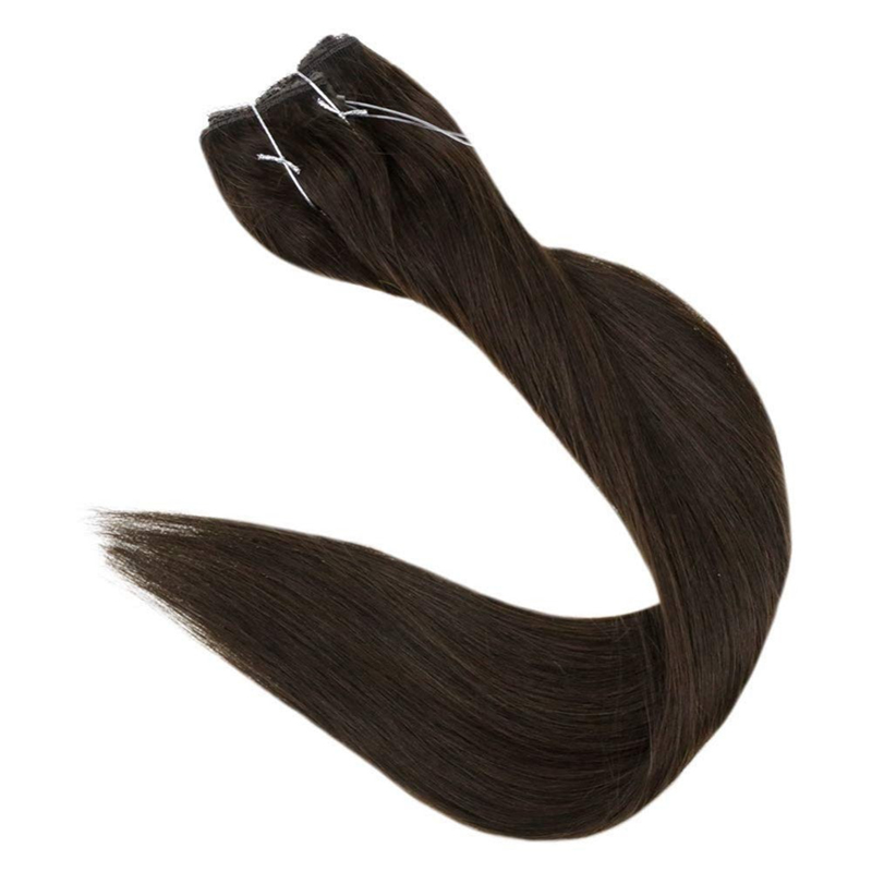 Extensions de cheveux Halo Brun le plus foncé #2 Extensions de fil de poisson invisibles