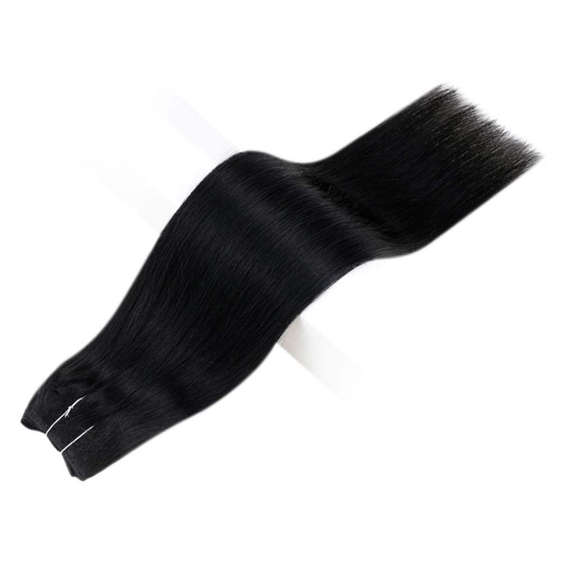 Extension de cheveux humains Halo 100g Noir de jais #1 Extensions de cheveux Halo invisibles