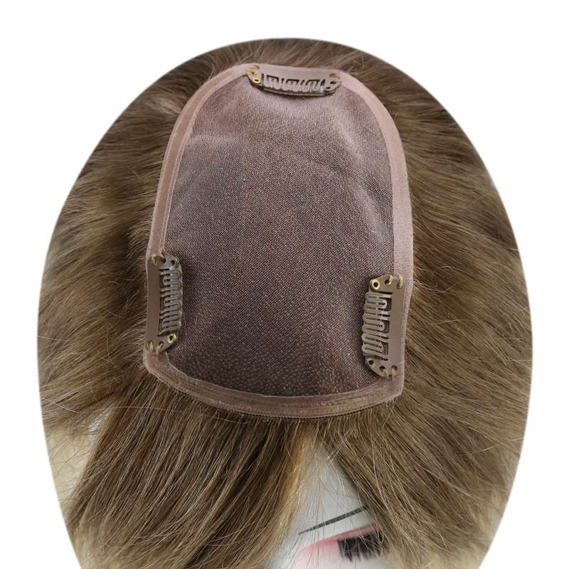 Cheveux humains Mono Base Toppers 3x5