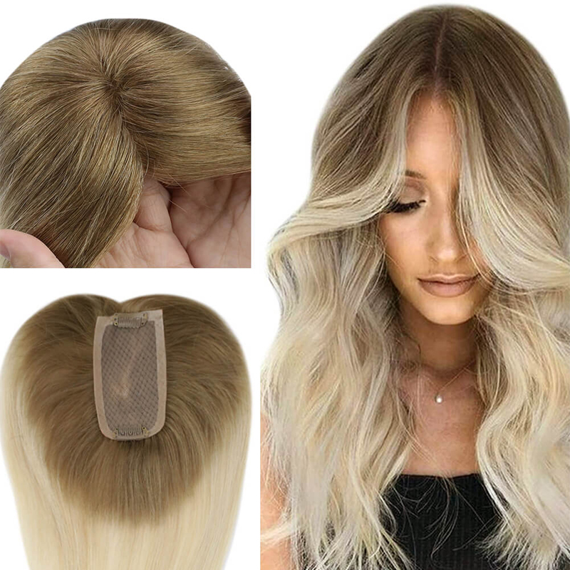 Cheveux humains Mono Base Toppers 3x5" Dentelle Base Postiche Pour Femmes #10/613