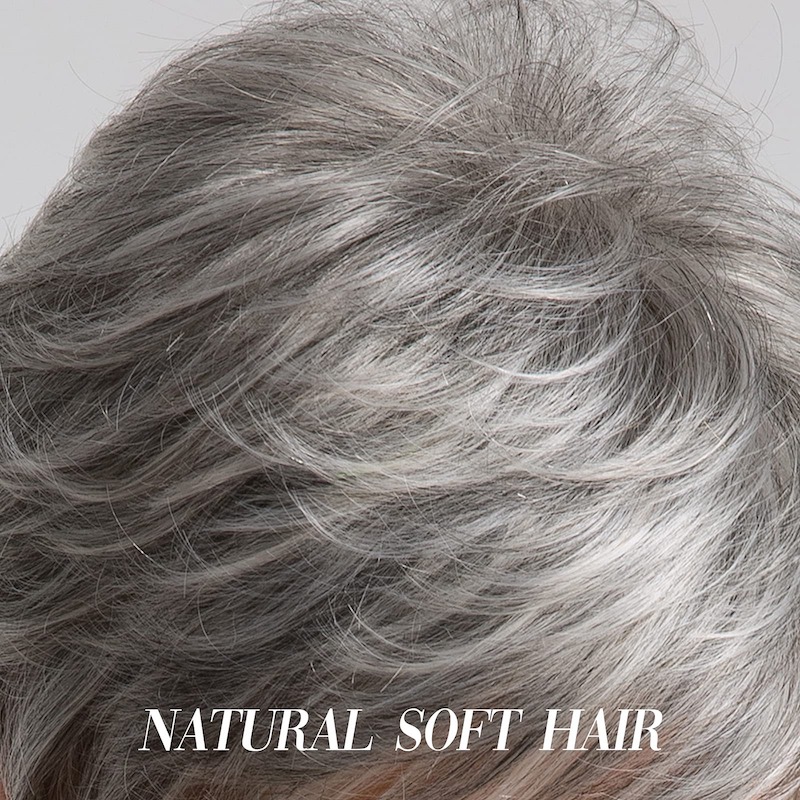 Perruques de cheveux synthétiques gris courts pour femmes, perruques quotidiennes naturelles coupe lutin